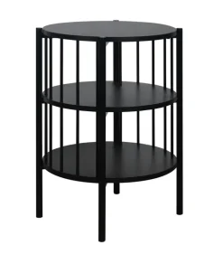 Beistelltisch 44 x 44 cm schwarz matt