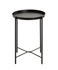 Beistelltisch 50 x 50 cm schwarz