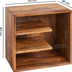 Beistelltisch 43 x 43 cm Sheesham