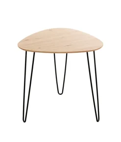 Beistelltisch BERGEN2 Ø 40 cm Eiche-Dekor/schwarz