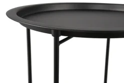 Beistelltisch CAROLINA Ø 43 cm schwarz