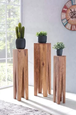 Beistelltisch 3er-Set Akazie