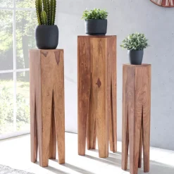 Beistelltisch 3er-Set Akazie