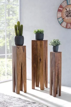 Beistelltisch 3er-Set Sheesham