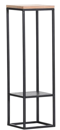 QUARTIER Beistelltisch JAMIE 2-teilig Akazie massiv/ schwarz