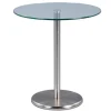 QUARTIER Beistelltisch rund DETROIT Edelstahloptik