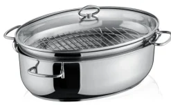 Berndes Bräter mit Glasdeckel 8500 ml silberfarbig