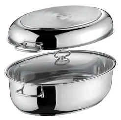 Berndes Bräter mit Glasdeckel 8500 ml silberfarbig