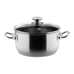 Berndes Kochtopf INJOY B.NATURE 24 cm mit Deckel Edelstahl