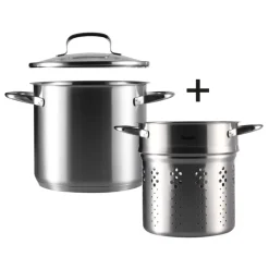 Berndes Pasta Topf Edelstahl 20 cm silberfarbig