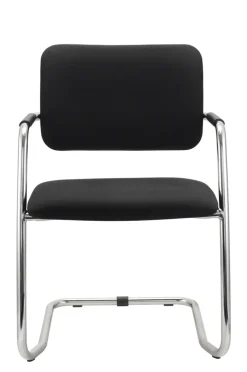 Besucherstuhl 2er Set 56 x 81 x 59 cm schwarz