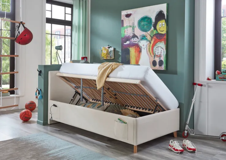 Kinder Bett COOL 120 x 200 cm beige