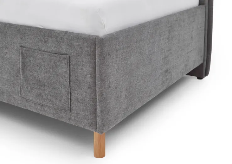 Kinder Bett FUN 90 x 200 cm grau