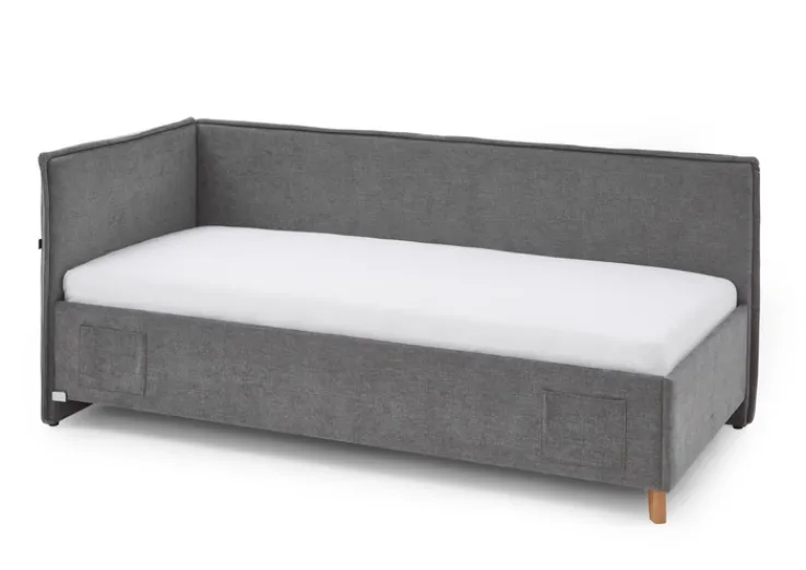 Kinder Bett FUN 90 x 200 cm grau