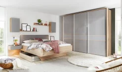 Bettanlage SONATE Struktureiche/ Titan