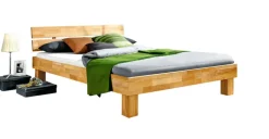 QUARTIER Bettgestell MY TIME 180 x 200 cm Kernbuche massiv geölt