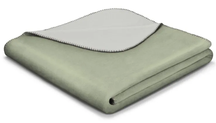 Biederlack Plaid 130 x 170 cm salvia/silber