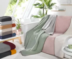 Biederlack Wende-Wohnplaid 130 x 170 cm braun/beige/grau