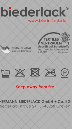 Biederlack Wohndecke COTTON HOME 150 x 200 grau/braun