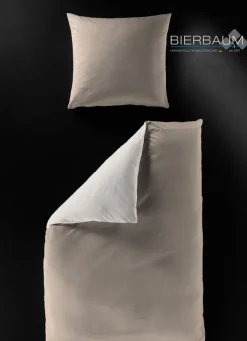 bierbaum Renforcé-Bettwäsche UNI 135 x 200 cm braun
