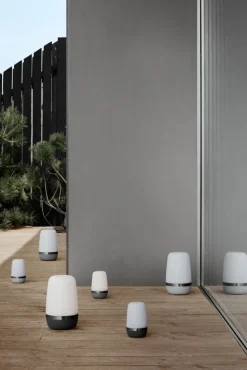 blomus Akku LED mobile Tischlampe SPIRIT 35 cm warm grey