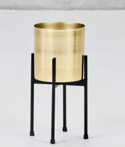 Blumenständer SAVAGDA 2-teilig gold schwarz