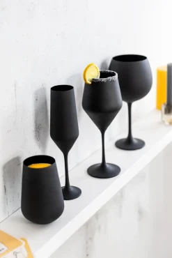 BOHEMIA SELECTION Ginglas JANE 6er Set schwarz