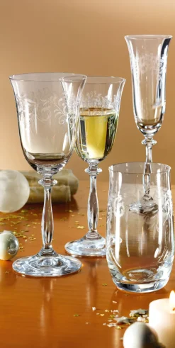 BOHEMIA SELECTION Rotweinglas ROMANCE 6er Set - je 350 ml