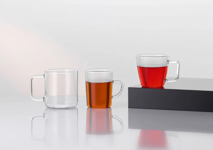BOHEMIA SELECTION Tee- / Kaffeeglas TEA AND COFFEE 2er Set - je 200 ml Glas