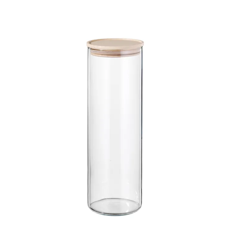 BOHEMIA SELECTION Vorratsdose Borosilikatglas 30 cm 1.8 l Transparent/Braun