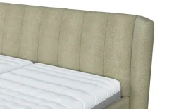 BOHOME natural living BOHOME Polsterbett TOSCANA III Rücken echt bezogen 180 x 200 cm grün