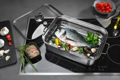 bongusto Dampfgarer-Topf 2-teilig Edelstahl mit Thermometer