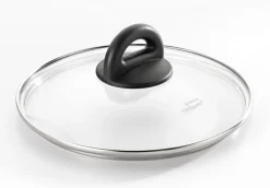 bongusto Glasdeckel 28 cm schwarz/ silberfarbig