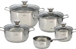 bongusto Topf-Set 5-teilig Edelstahl mit Deckel