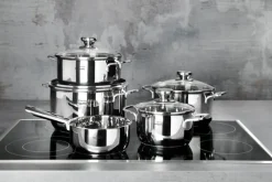 bongusto Topf-Set 5-teilig Edelstahl mit Deckel