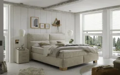 QUARTIER Boxspringbett ALISON 200 x 220 cm beige
