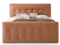 Boxspringbett BARELL LEEDS GAVIN 180 x 200 cm cognacbraun