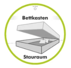 Boxspringbett CASA GRANDE 250 x 215 x 65 cm Beige