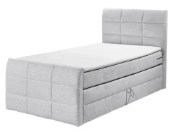 QUARTIER Boxspringbett DARIO 100 x 200 cm grau