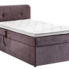 QUARTIER Boxspringbett GABRIOLA 120 x 200 braun-grau