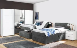 QUARTIER Boxspringbett GABRIOLA 120 x 200 braun-grau