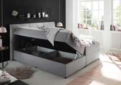 QUARTIER Boxspringbett GRAZIA 180 x 200 cm grau
