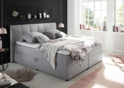 QUARTIER Boxspringbett GRAZIA 180 x 200 cm grau
