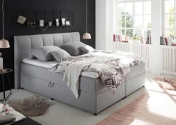 QUARTIER Boxspringbett GRAZIA 180 x 200 cm grau