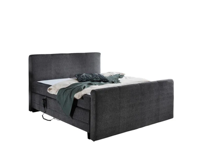 Boxspringbett LOCKPORT 180 x 200 cm anthrazit