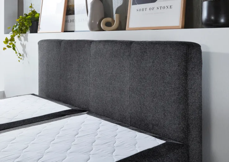 Boxspringbett LOCKPORT 180 x 200 cm anthrazit