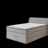 QUARTIER Boxspringbett LUKE 140 x 200 cm grau