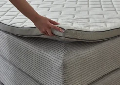 QUARTIER Boxspringbett LUKE 140 x 200 cm grau