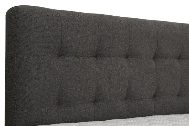 Boxspringbett SIENNA 180 x 200 cm anthrazit