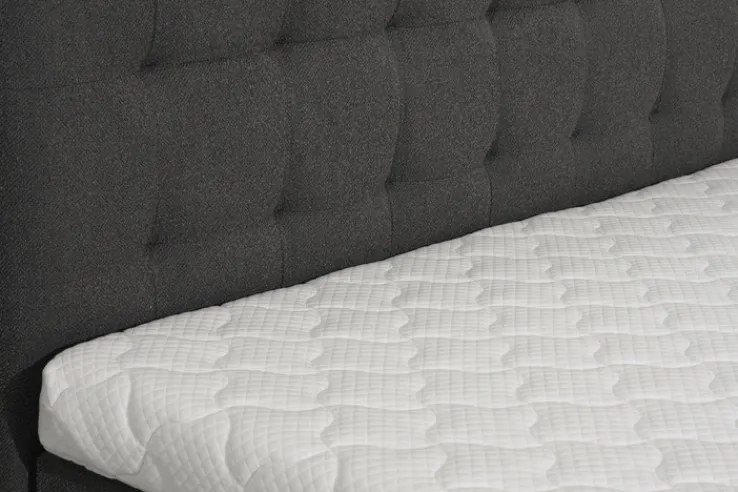 Boxspringbett SIENNA 180 x 200 cm anthrazit